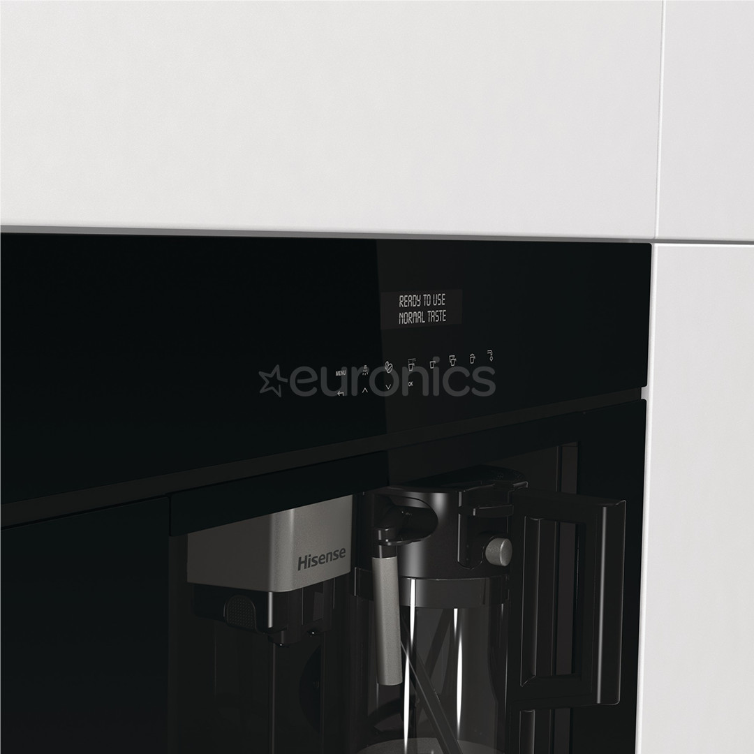 Hisense, black - Built-in espresso machine