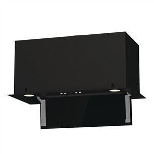 Hisense, 650 m³/h, laius 60 cm, must - Integreeritav õhupuhasti