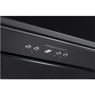 Hisense, 650 m³/h, laius 60 cm, must - Integreeritav õhupuhasti