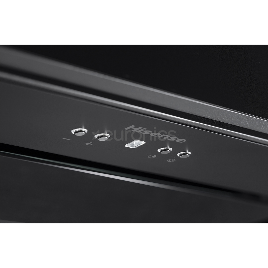 Hisense, 650 м³/ч, ширина 60 см, черный - Интегрируемая вытяжка