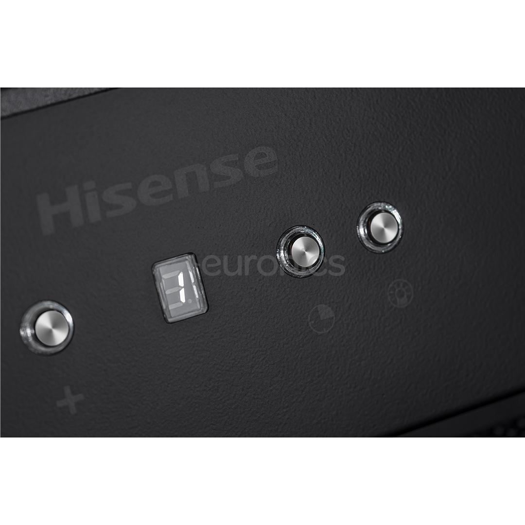 Hisense, 650 м³/ч, ширина 60 см, черный - Интегрируемая вытяжка
