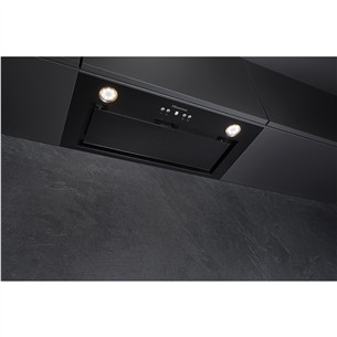 Hisense, 650 m³/h, laius 60 cm, must - Integreeritav õhupuhasti