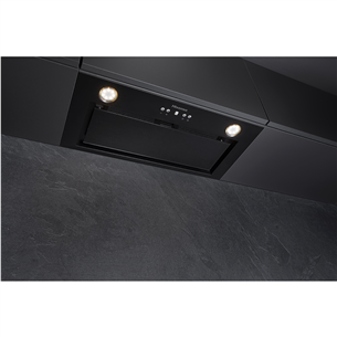 Hisense, 650 м³/ч, ширина 60 см, черный - Интегрируемая вытяжка