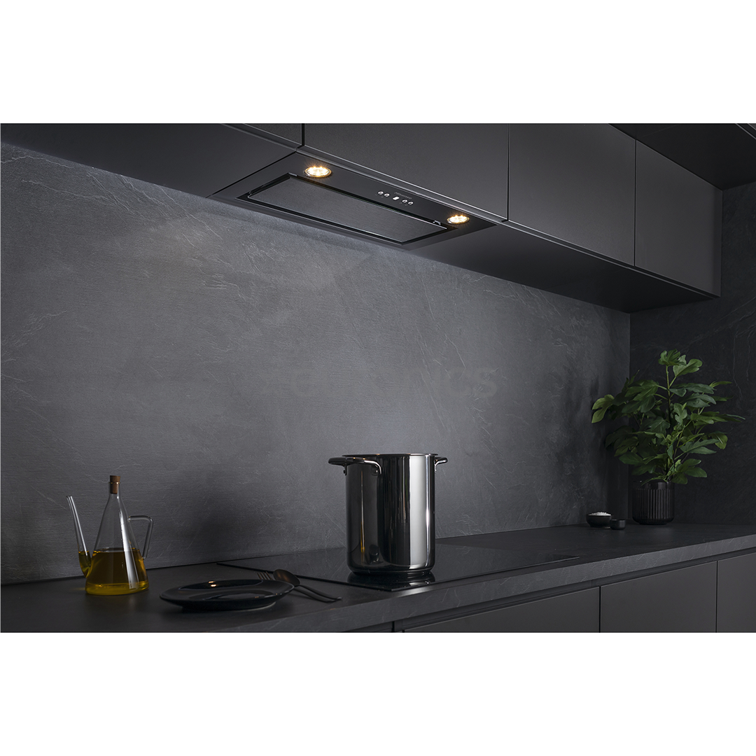 Hisense, 650 м³/ч, ширина 60 см, черный - Интегрируемая вытяжка