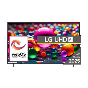 LG UHD AI UA75, 65'', 4K UHD, LED LCD, must - Teler 65UA75003LA.AEU