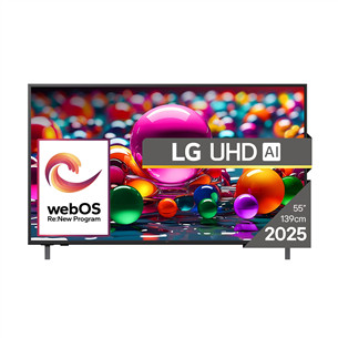 LG UHD AI UA75, 55'', 4K UHD, LED LCD, must - Teler 55UA75003LA.AEU