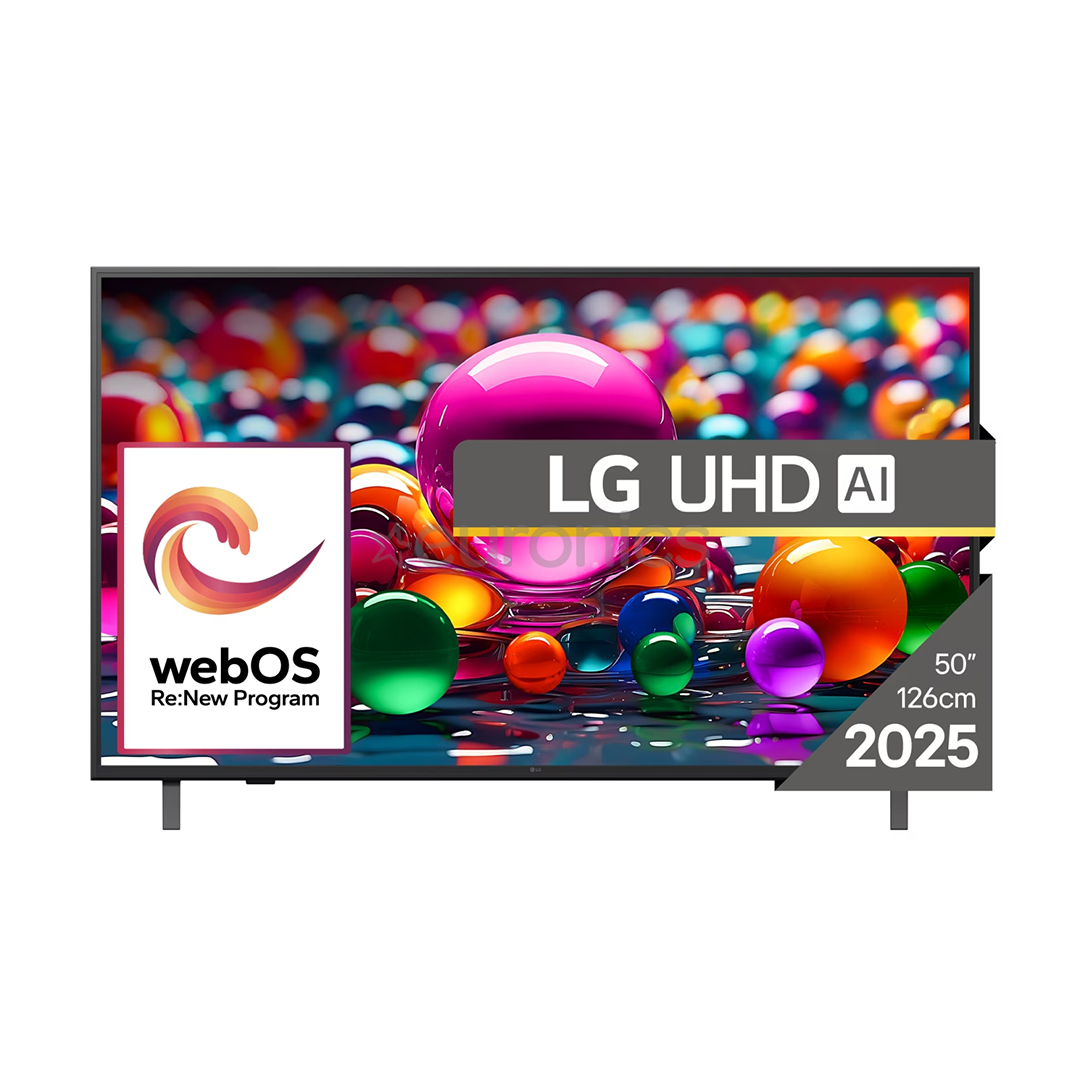 LG UHD AI UA75, 50'', 4K UHD, LED LCD, must - Teler
