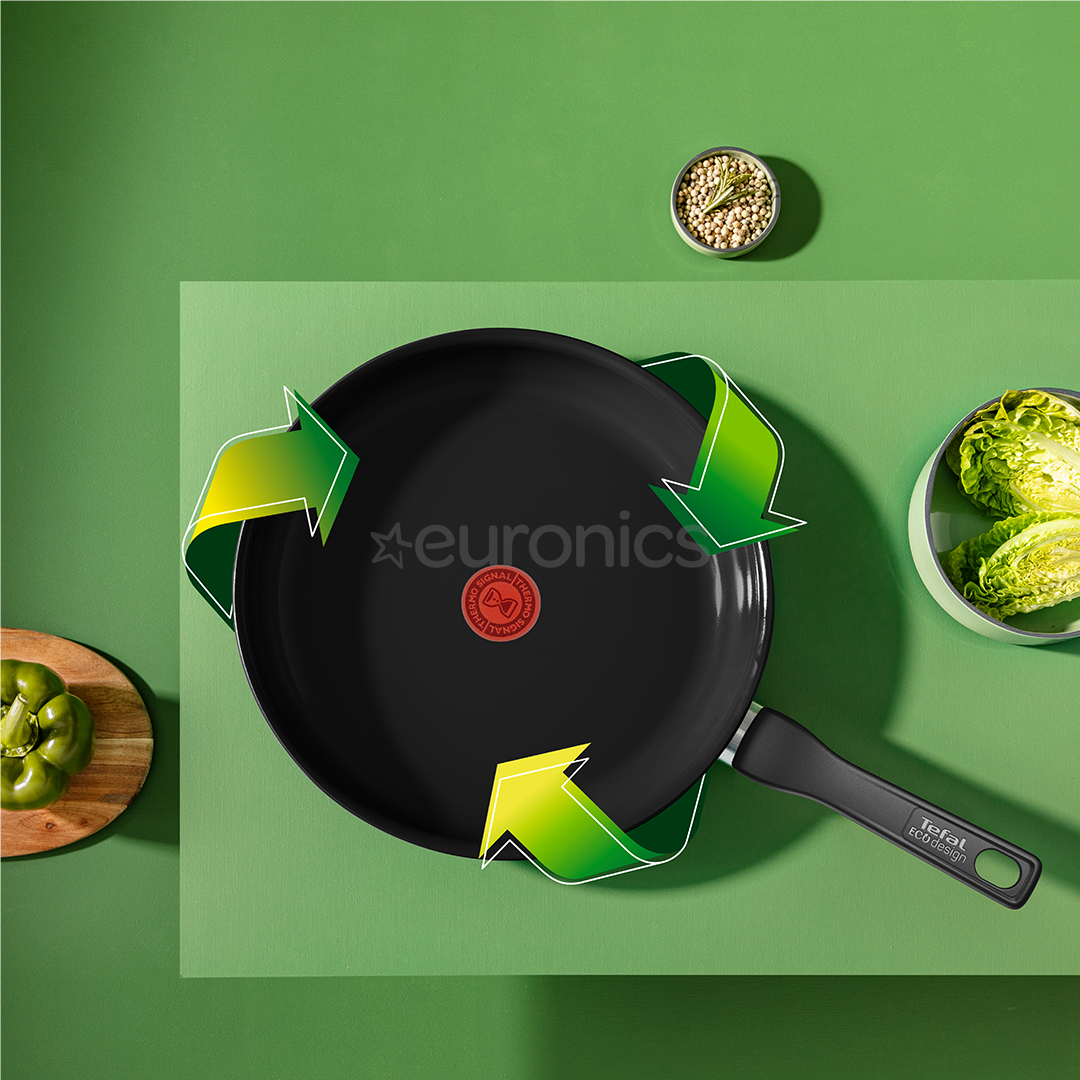 Tefal Renew, 24 cm, black - Frypan
