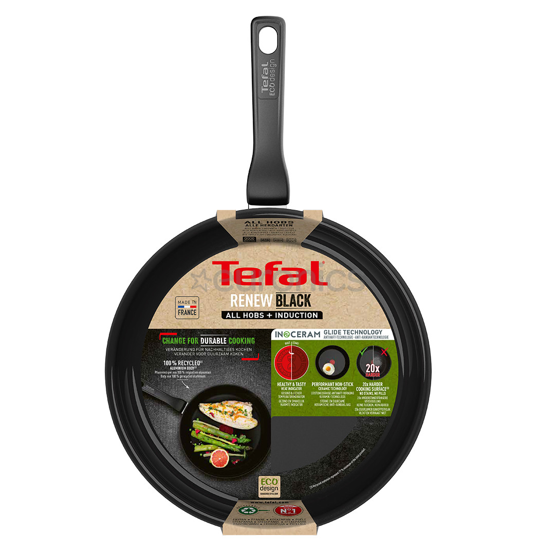 Tefal Renew, 28 cm, black - Frypan