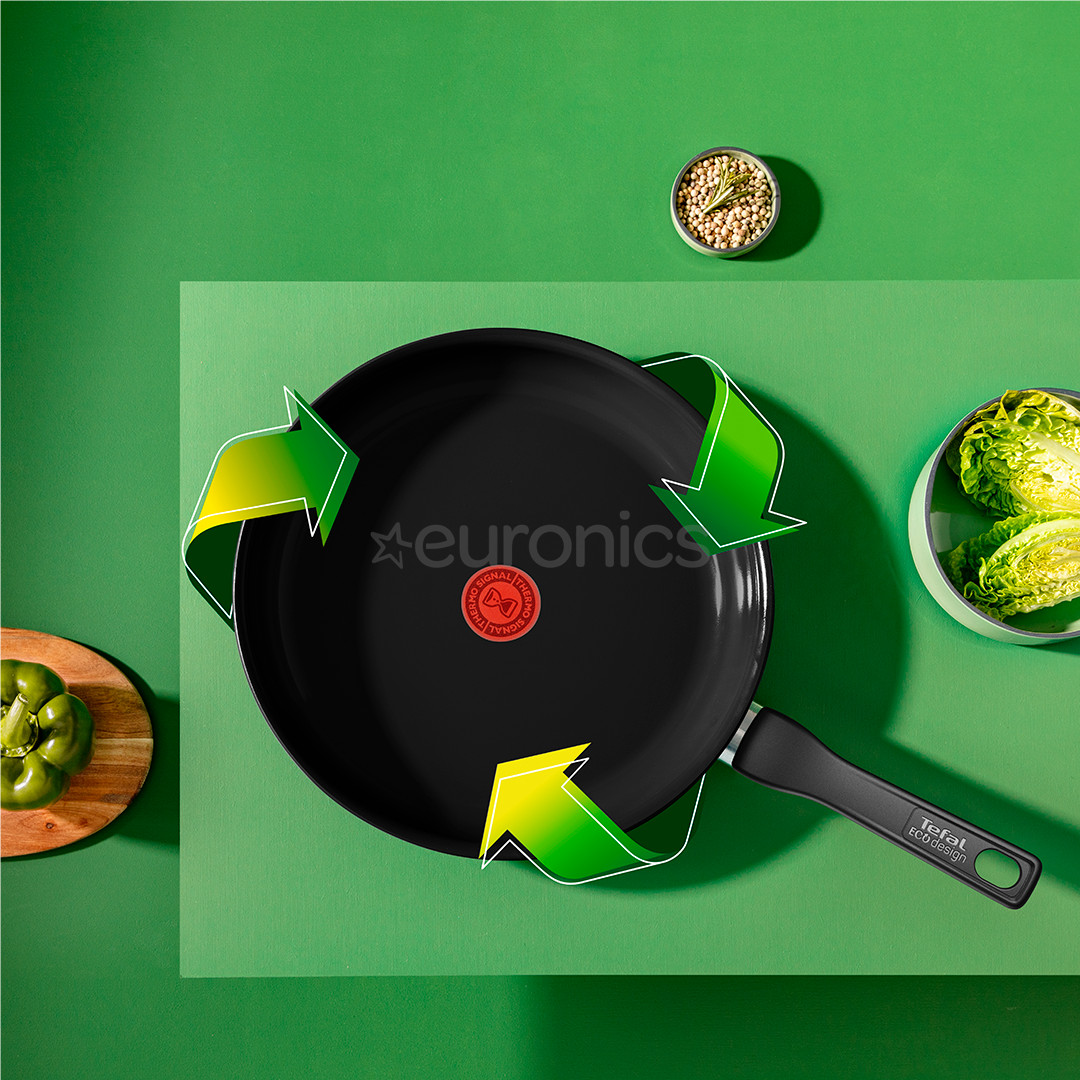 Tefal Renew, 28 cm, black - Frypan