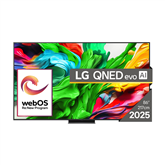 LG QNED86 evo AI, 86'', 4K UHD, QNED, Mini LED, must - Teler