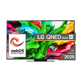 LG QNED86 evo AI, 55'', 4K UHD, QLED, Mini LED, must - Teler