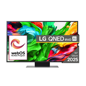 LG QNED86 evo AI, 50'', 4K UHD, QLED, Mini LED, black - TV 50QNED86A3C.AEU