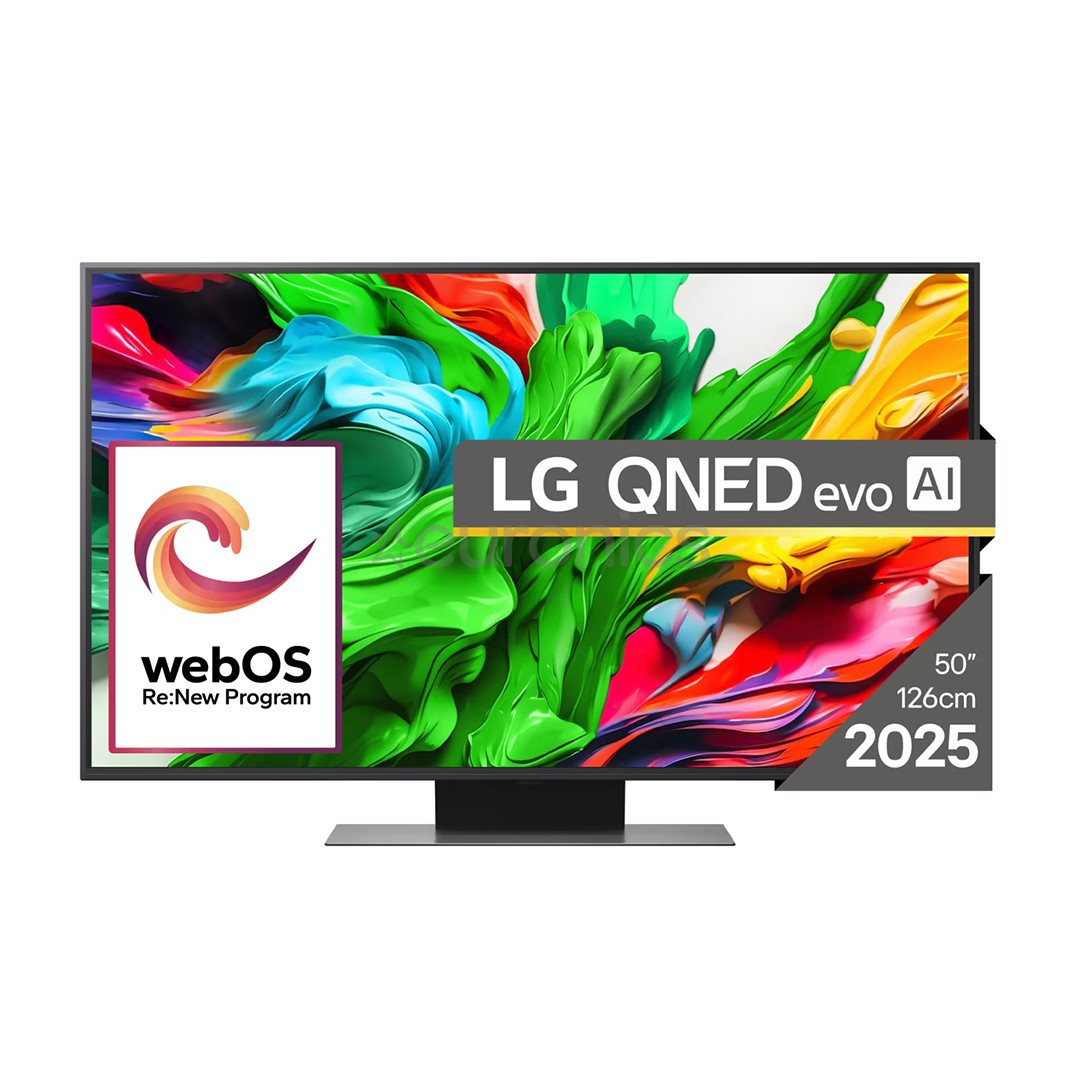 LG QNED86 evo AI, 50'', 4K UHD, QNED, Mini LED, черный - Телевизор