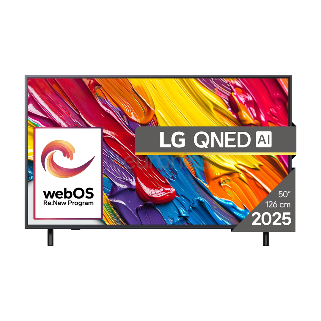 LG QNED82 AI, 50'', 4K UHD, QNED, черный - Телевизор