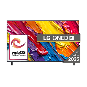 LG QNED82 AI, 65'', 4K UHD, QNED, must - Teler