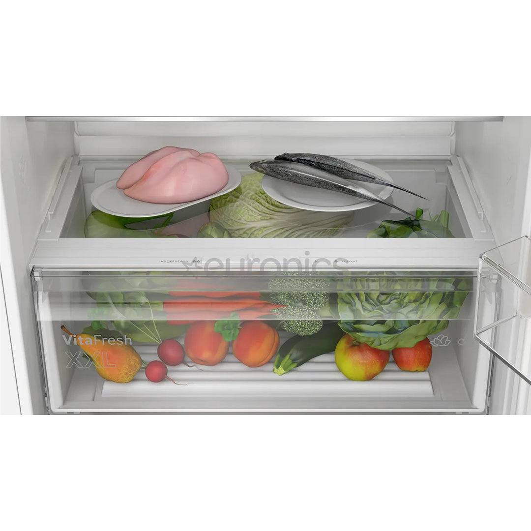 Bosch Series 2, NoFrost, 383 L, height 194 cm - Built-in refrigerator