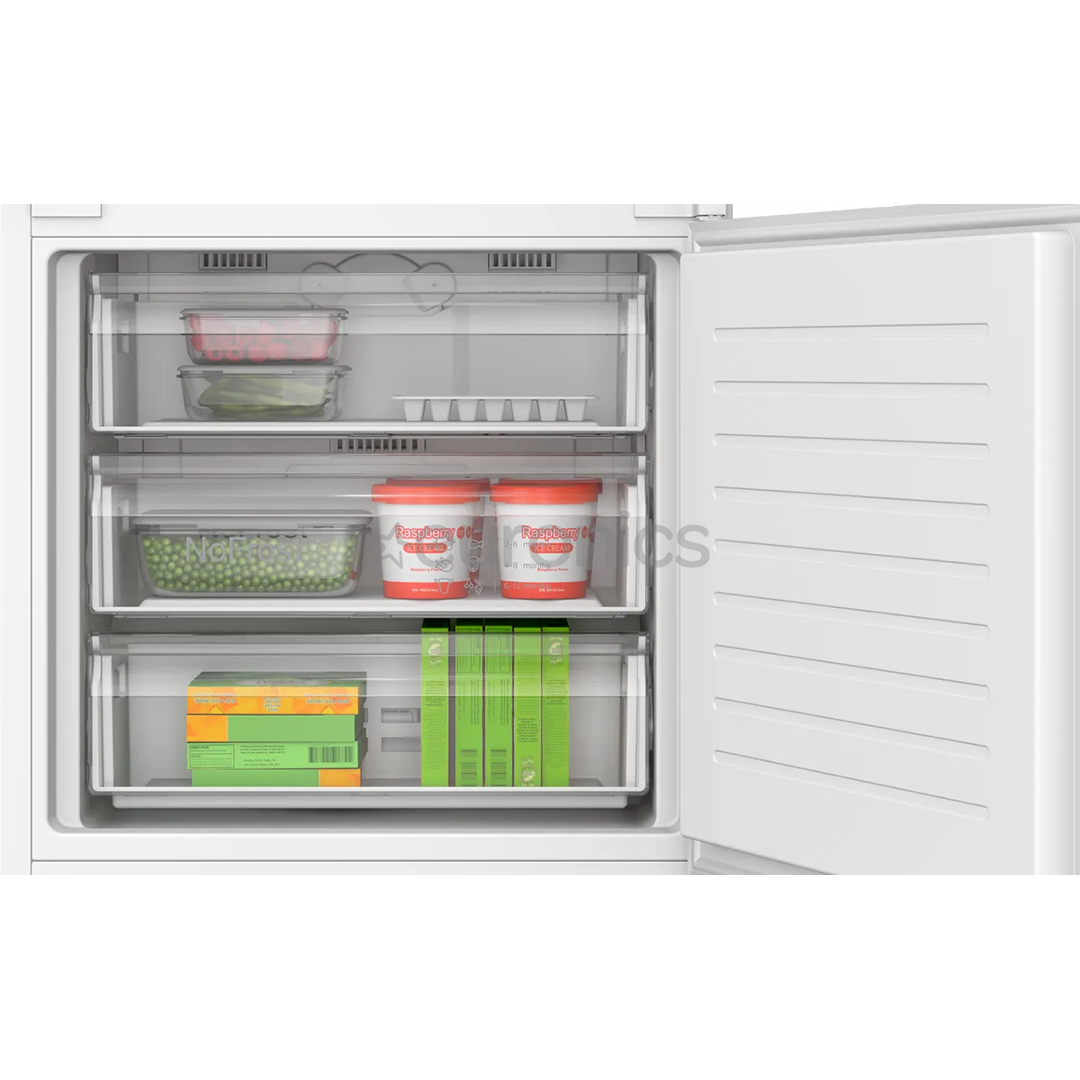 Bosch Series 2, NoFrost, 383 L, height 194 cm - Built-in refrigerator