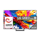 LG QNED93 evo AI, 55'', 4K UHD, QLED, Mini LED, черный - Телевизор