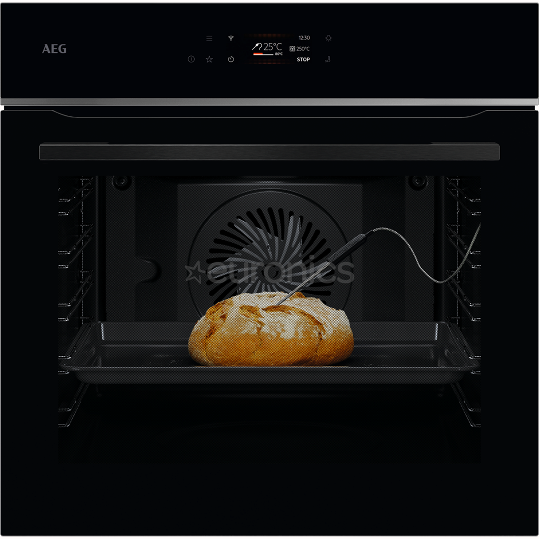 AEG 7000 Series MealAssist, 71 L, pyrolytic cleaning, black - Built-in oven