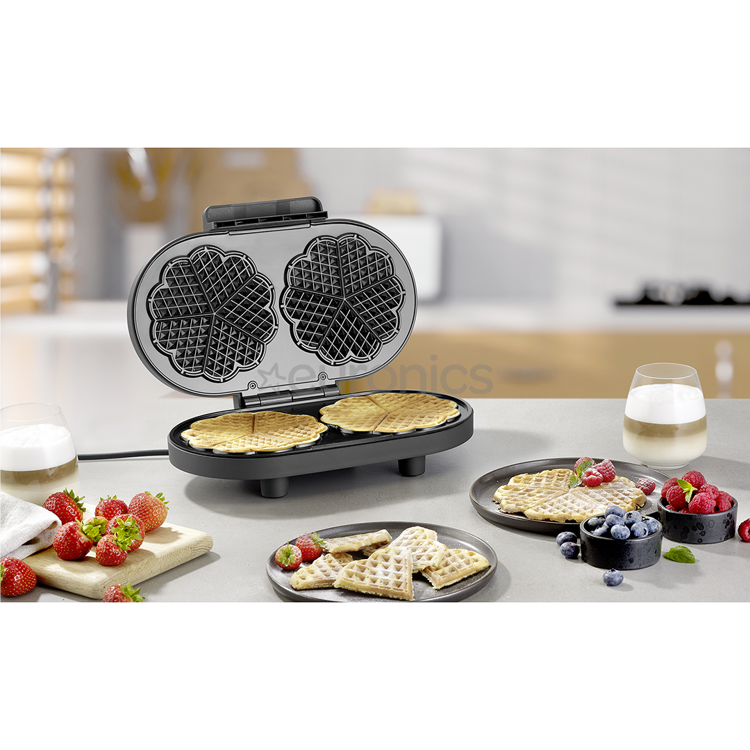 Severin, 1200 W, black - Waffle maker