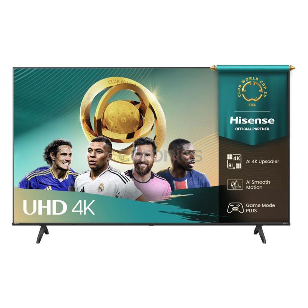Hisense A6Q, 50'', 4K UHD, LED LCD, черный - Телевизор