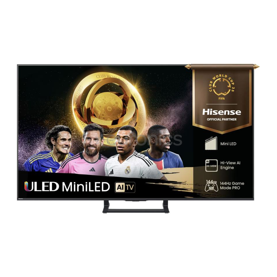 Hisense E8Q, 55'', 4K UHD, ULED, Mini LED, черный - Телевизор