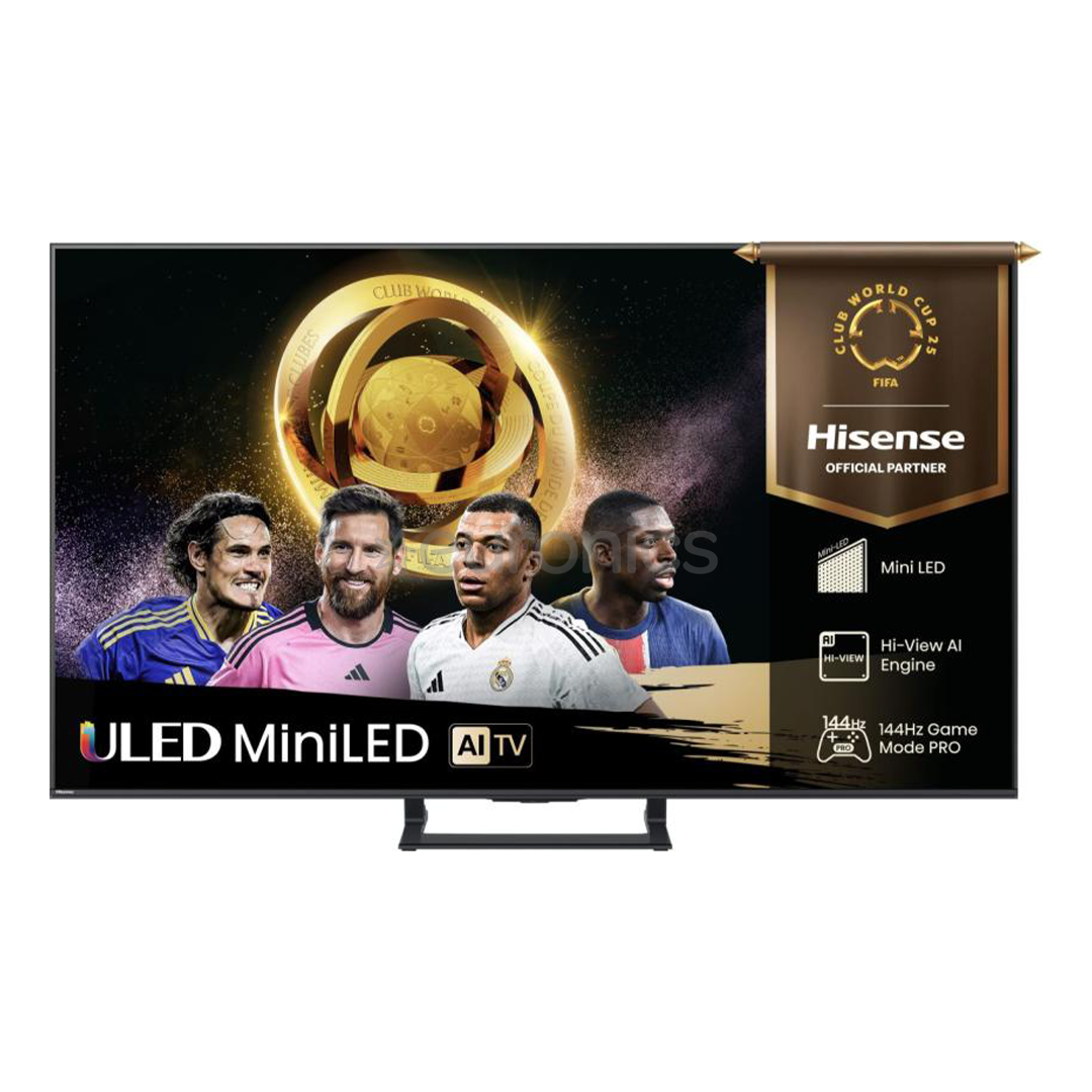 Hisense E8Q, 65'', 4K UHD, ULED, Mini LED, черный - Телевизор