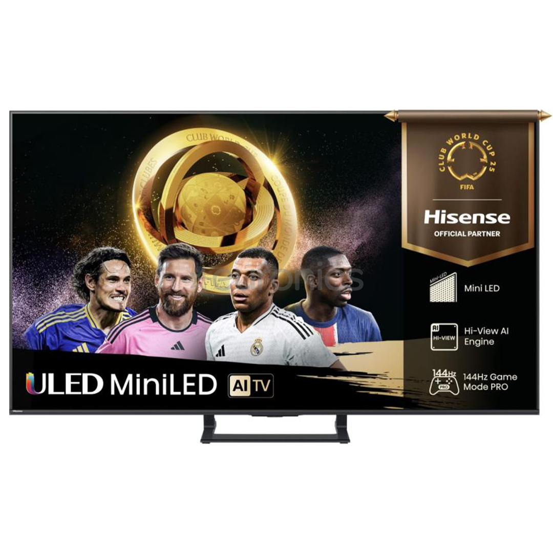 Hisense E8Q, 75'', 4K UHD, ULED, Mini LED, черный - Телевизор