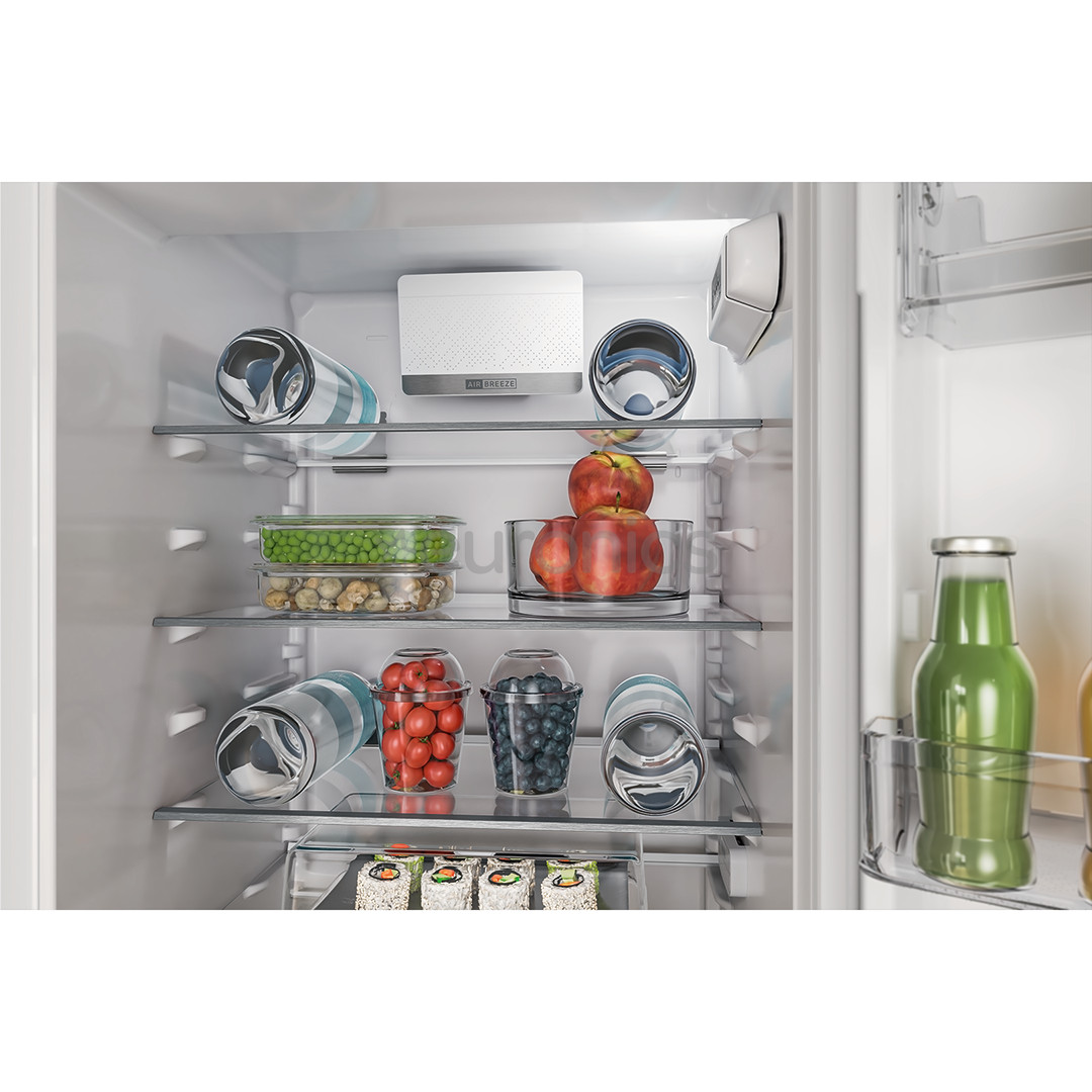 Whirlpool, 268 L, height 177 cm - Built-in refrigerator