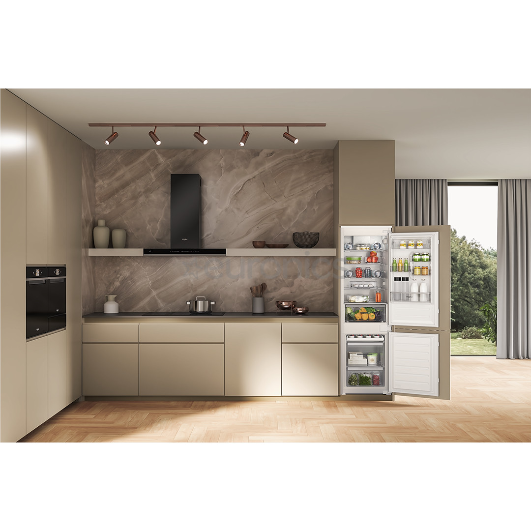 Whirlpool, 268 L, height 177 cm - Built-in refrigerator