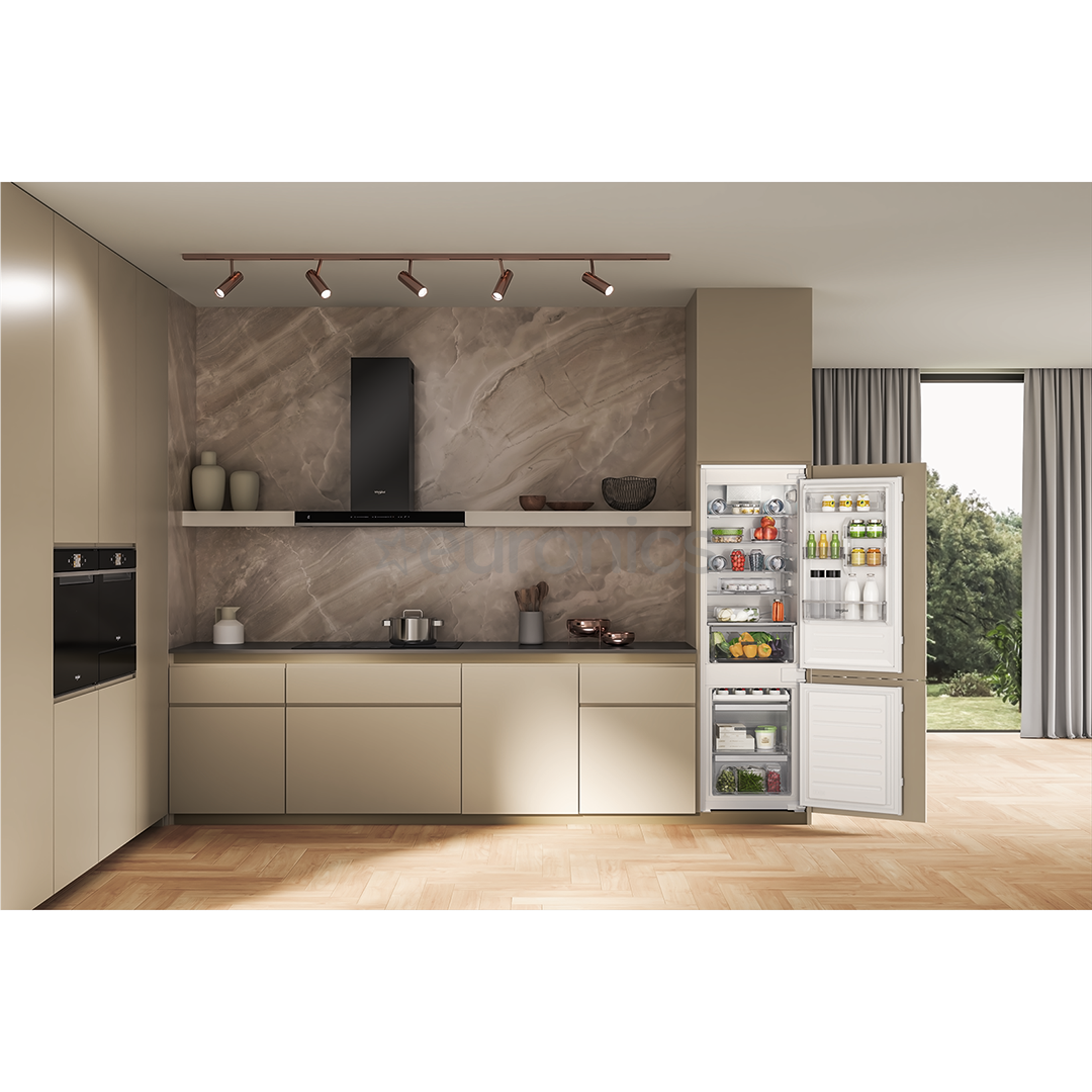 Whirlpool, 268 L, height 177 cm - Built-in refrigerator