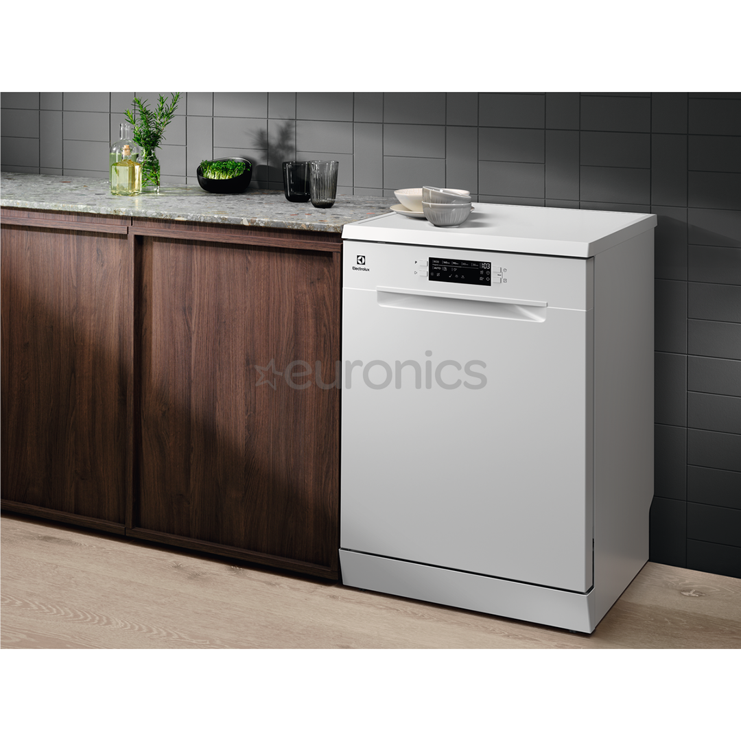 Electrolux 300 Series AirDry, 13 place settings, white - Free standing dishwasher