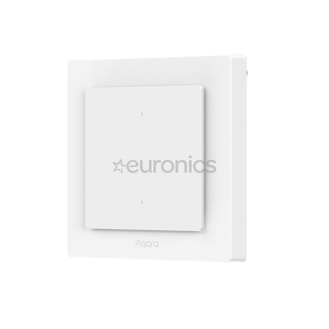 Aqara Light Switch H2, 2 buttons, white - Smart wall switch