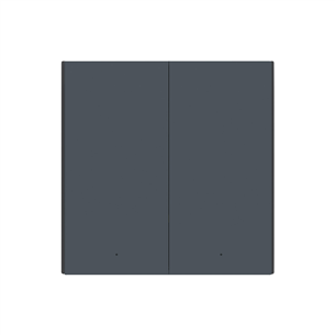 Aqara Smart Wall Switch H1, no neutral, double rocker, gray - Smart wall switch WS-EUK02G