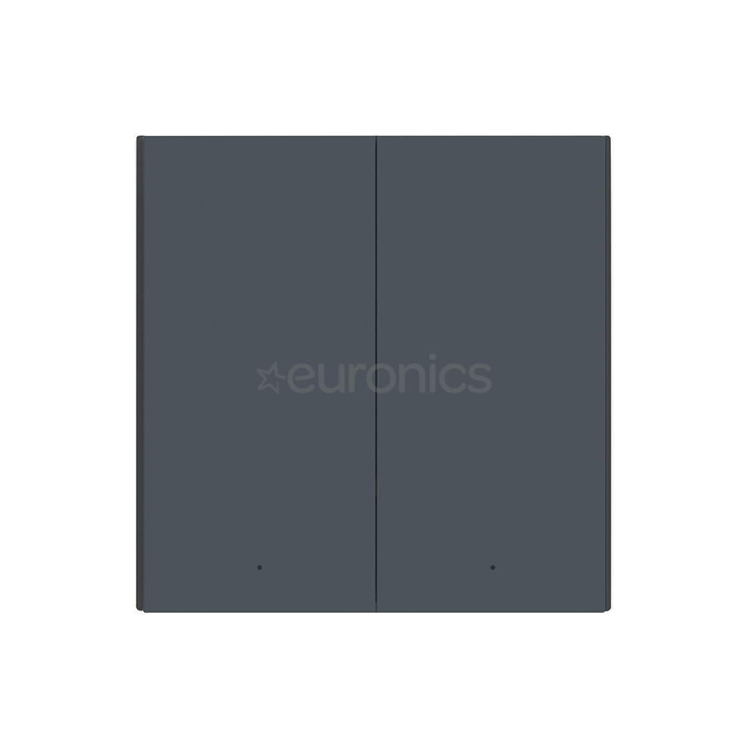 Aqara Smart Wall Switch H1, ilma neutraalita, 2 lülitit, hall - Nutikas seinalüliti