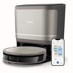 Philips HomeRun 9000 Seeria, märg- ja kuivpuhastus, hall - Robottolmuimeja XU9100/10