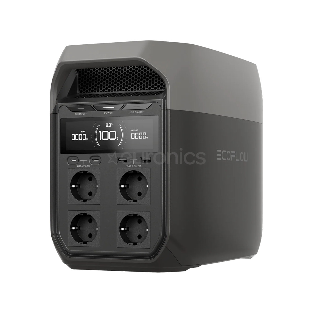 EcoFlow Delta 3, 1024 Втч, серый - Аккумуляторная станция