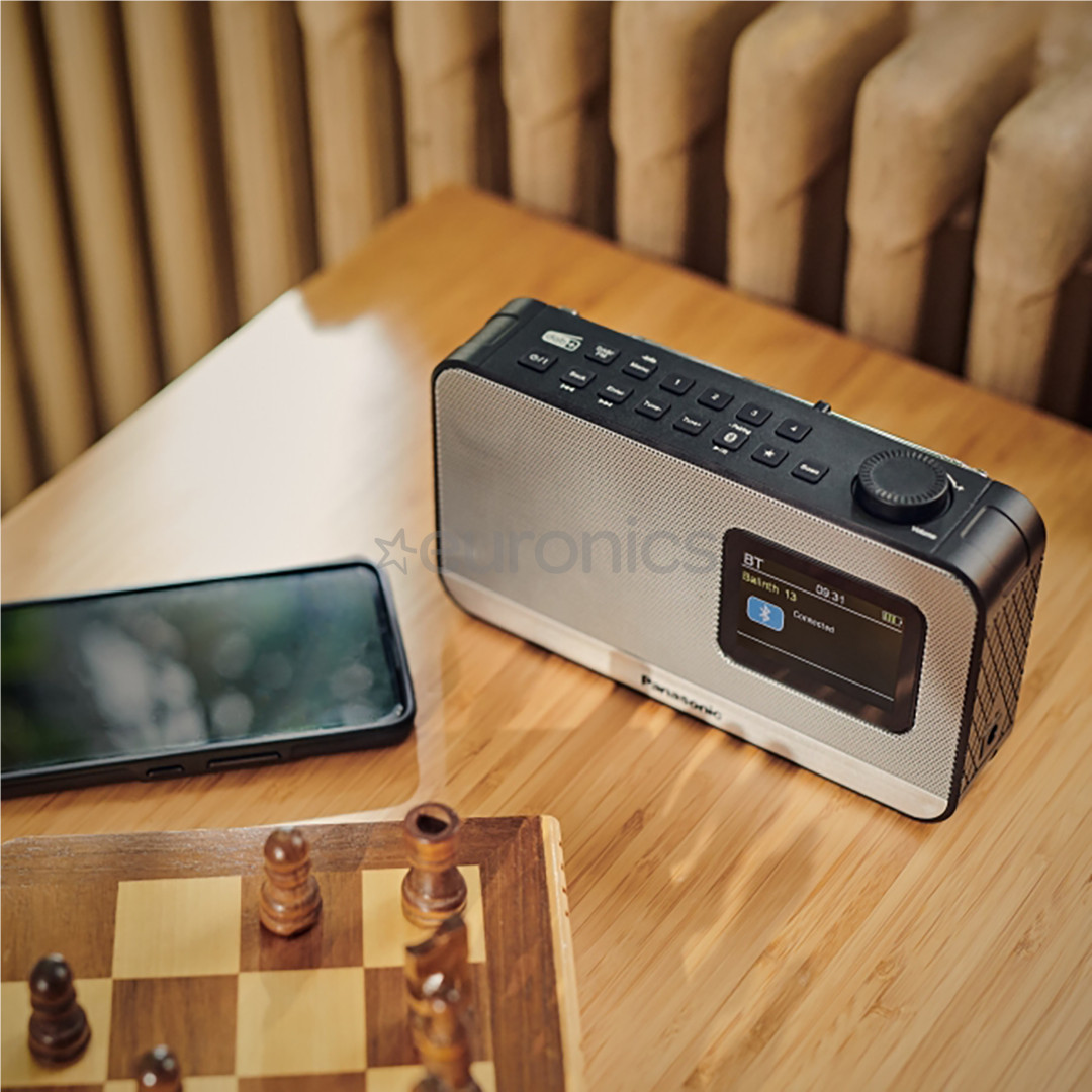 Panasonic RF-D15, FM, DAB+, Bluetooth, must - Raadio