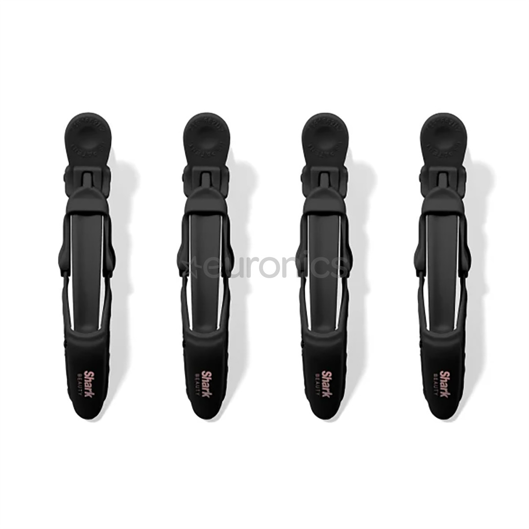 Shark, 4-pack, black - Hair clips