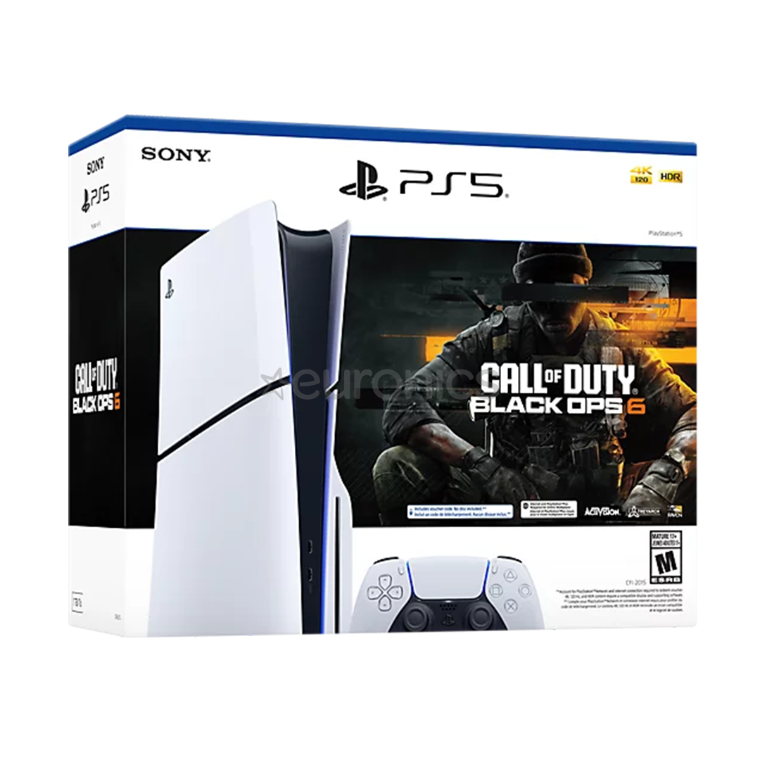 Sony PlayStation 5 Slim + Call of Duty®: Black Ops 6, valge - Mängukonsool