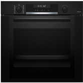 Bosch, 71 L, pyrolytic cleaning, black - Built-in oven