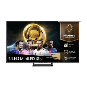Hisense U7Q PRO, 65'', 4K UHD, ULED, Mini LED, black - TV 65U7QPRO