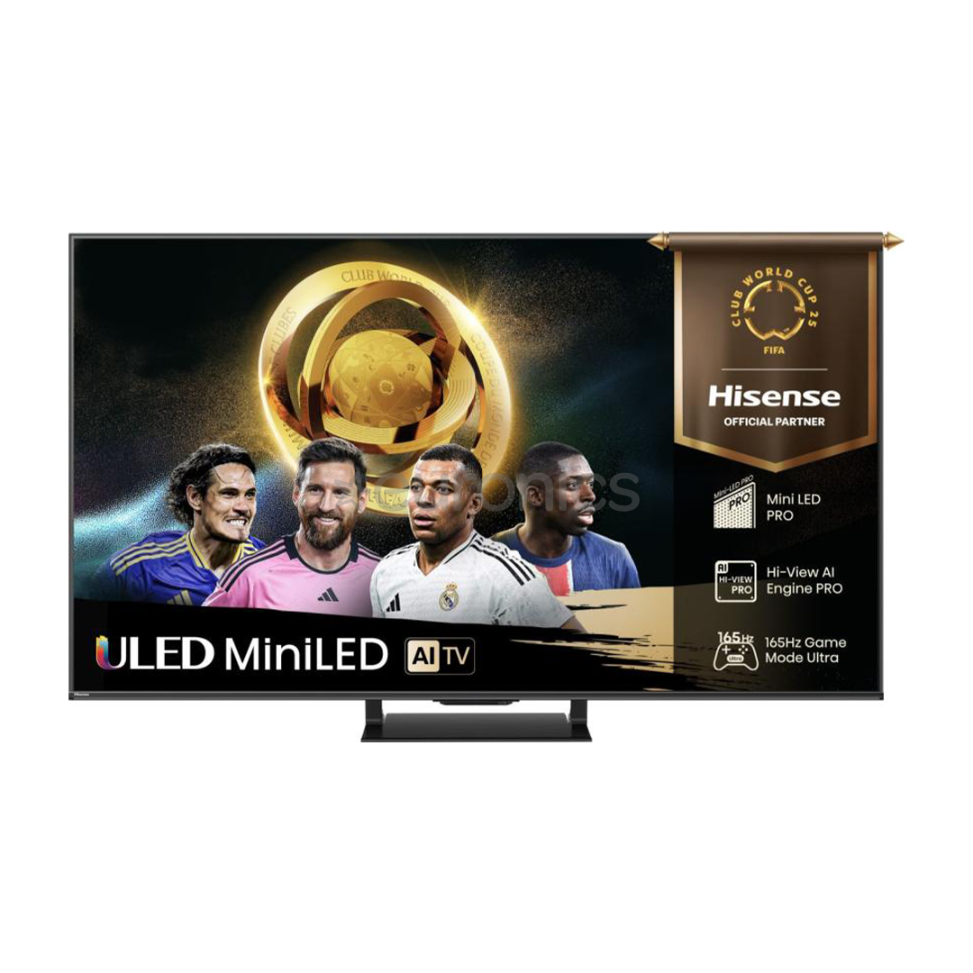 Hisense U7Q PRO, 65'', 4K UHD, ULED, Mini LED, black - TV