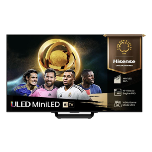 Hisense U7Q PRO, 85'', 4K UHD, ULED, Mini LED, black - TV 85U7QPRO