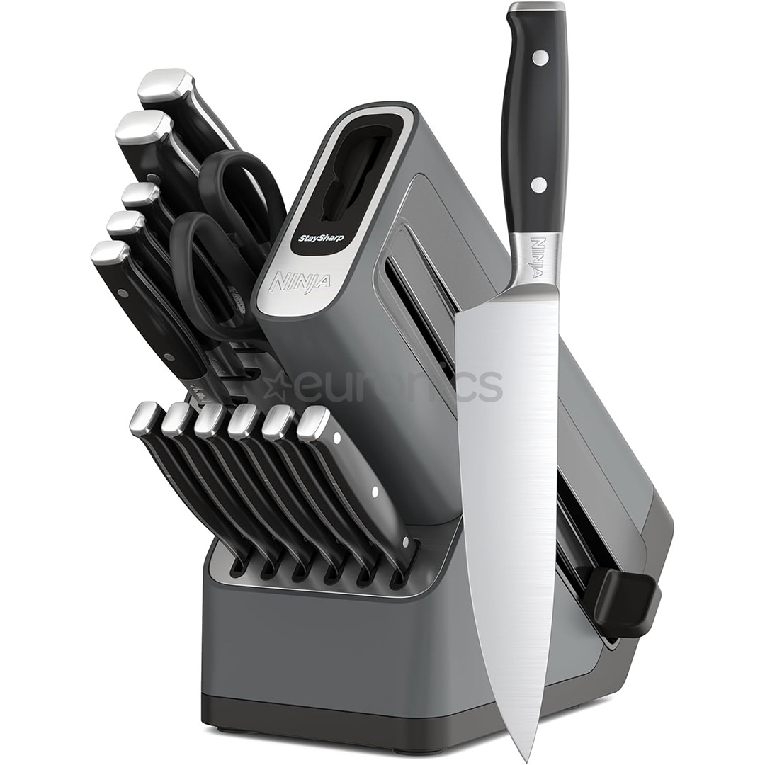Ninja Foodi StaySharp, 14-piece set - Knife block with integrated sharpener