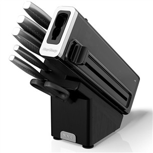 Ninja StaySharp, 6-osaline komplekt, roostevaba teras/must - Nugade komplekt ja noaplokk K62006EUUK