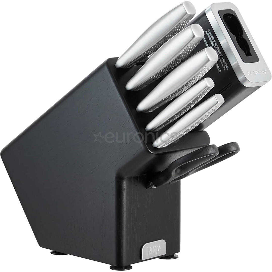 Ninja StaySharp, 6-piece set, stainless steel/black - Knife set & wood block