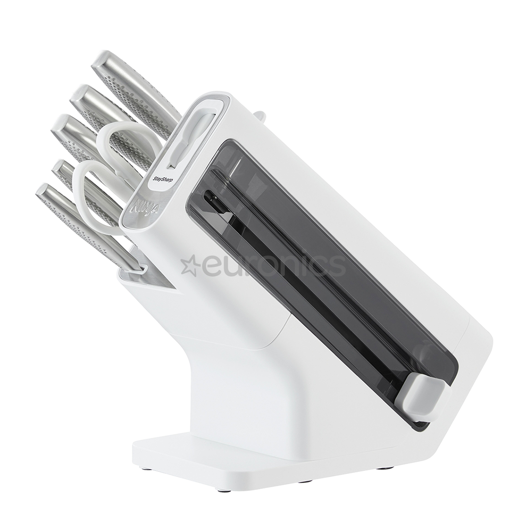 Ninja StaySharp, 6-piece set, stainless steel/white - Knife set & wood block