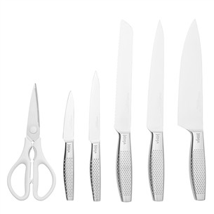 Ninja StaySharp, 6 предметов, нерж. сталь/белый - Комплект ножей c подставкой